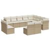 vidaXL sofas&aelig;t til haven 12 dele med hynder polyrattan beige