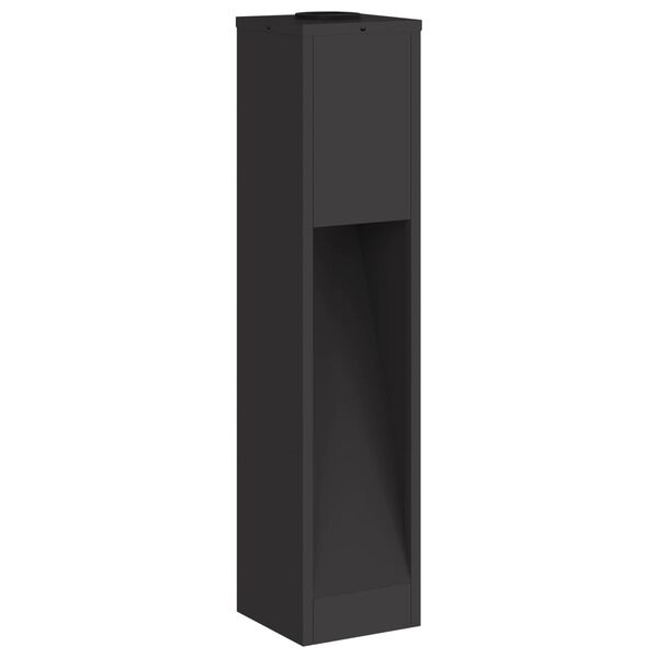 vidaXL Solar Led Sti Lys 2 pcs Sort Koldvalset St&aring;l