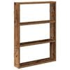 vidaXL v&aelig;ghylde 43x9x60 cm konstrueret tr&aelig; gammelt tr&aelig;-look