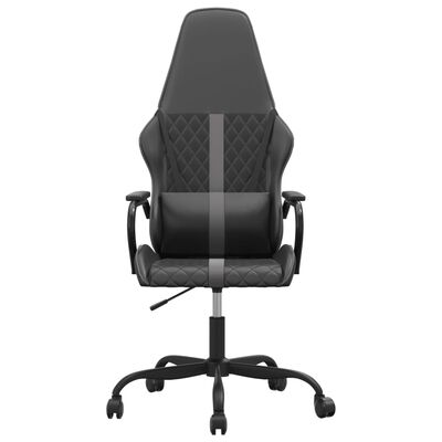vidaXL gamingstol med massagefunktion kunstlæder sort og grå