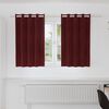 vidaXL Gardiner med gardiner 2 pcs Vinrød 140 x 140 cm Fløjl
