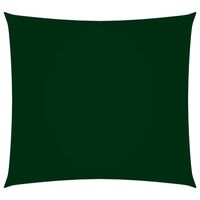 vidaXL solsejl 2x2 m firkantet oxfordstof mørkegrøn