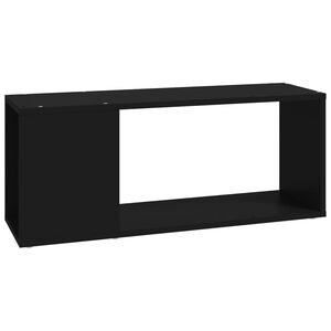 vidaXL tv-bord 80x24x32 cm konstrueret tr&aelig; sort