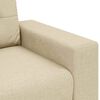 vidaXL Sofa 3 pcs Creme 221 x 80 x 80 cm Linned-blandet stof