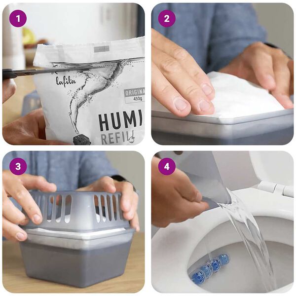 Lafita fugtabsorberende genopfyldninger 12 stk 900 g