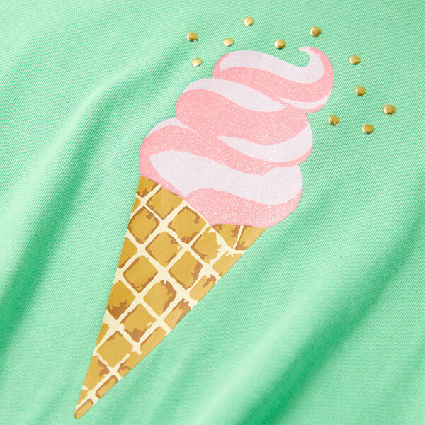 T-shirt til børn str. 128 lysegrøn