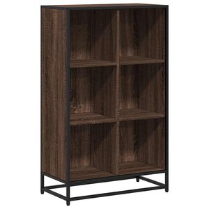 vidaXL bogskab 65,5x33x107,5 cm konstrueret tr&aelig; brun egetr&aelig;