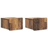 vidaXL V&aelig;gh&aelig;ngt Natbord 2 stk. Gammelt tr&aelig; 33 x 34,5 x 24 cm