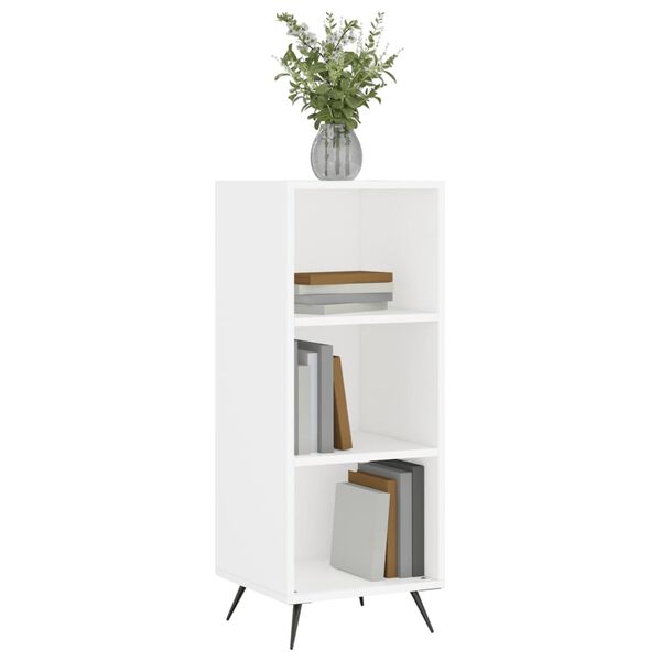 vidaXL hyldeskab 34,5x32,5x90 cm konstrueret træ hvid