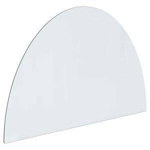 vidaXL Pejs glasplade Transparent 800 x 500 mm Glas