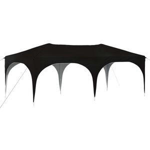vidaXL Pop-up Festtelt Sort 575 x 288 x 245 cm Oxford stof