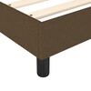 vidaXL Boxspring sengeramme M&oslash;rkebrun 120x200 cm Stof