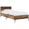 vidaXL Sengestel med hovedg&aelig;rde Gammelt tr&aelig; 80 x 200 cm