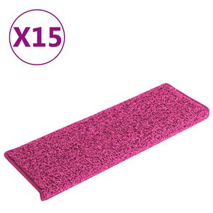 vidaXL trappem&aring;tter 15 stk. 65x21x4 cm lyser&oslash;d rektangul&aelig;r kant