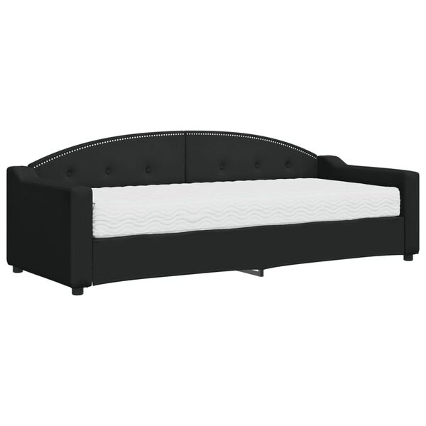 vidaXL daybed med madras 80x200 cm stof sort