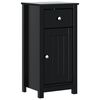 vidaXL badev&aelig;relsesskab BERG 40x34x80 cm massivt fyrretr&aelig; sort