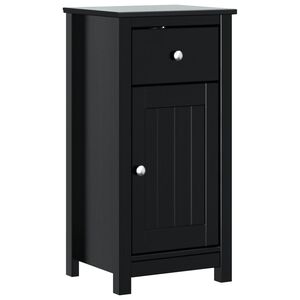 vidaXL badev&aelig;relsesskab BERG 40x34x80 cm massivt fyrretr&aelig; sort