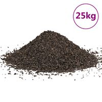 vidaXL basaltgrus 25 kg 1-3 mm sort