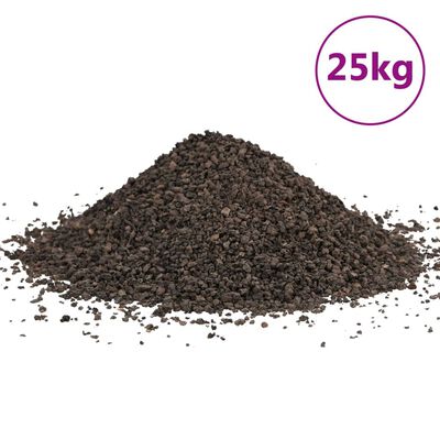 vidaXL basaltgrus 25 kg 1-3 mm sort