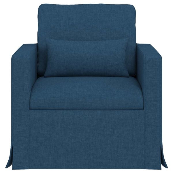 vidaXL Sofa Bl&aring; Samlede dimensioner: 78 x 78 x 80 cm (B x D x H) Fl&oslash;jl