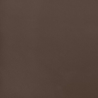 vidaXL sengegavl med kanter 147x23x118/128 cm kunstlæder brun