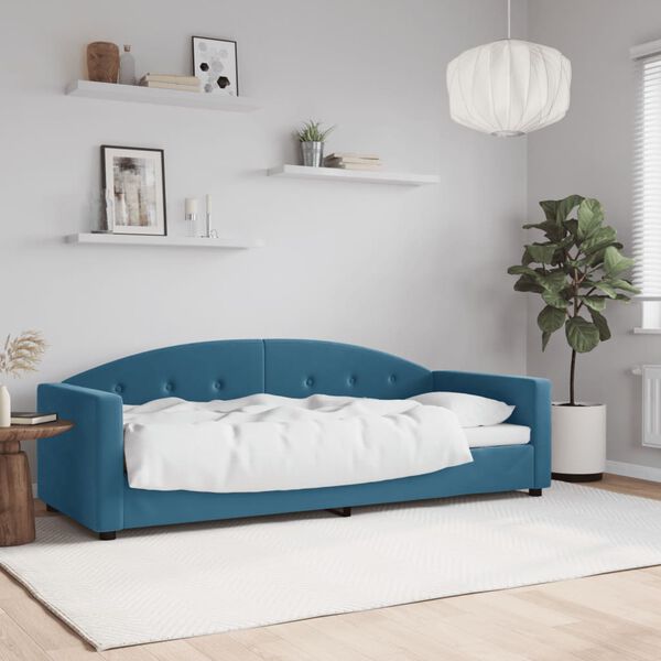 vidaXL daybed 80x200 cm velour bl&aring;