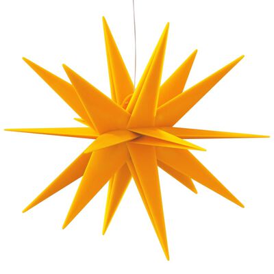 vidaXL juledekoration med LED-lys foldbar 43 cm gul