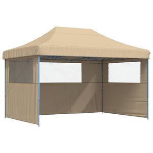 vidaXL Party Tent Beige 279 x 410 x 315 cm Oxford stof