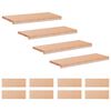 vidaXL Trappetrin 12 stk. 80 x 25 x 2 cm Naturfarvet Solid b&oslash;g