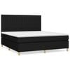 vidaXL kontinentalseng med madras 180x200 cm stof sort
