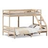 vidaXL k&oslash;jeseng 90x200/140x200 cm massivt fyrretr&aelig;