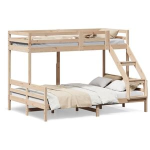 vidaXL k&oslash;jeseng 90x200/140x200 cm massivt fyrretr&aelig;