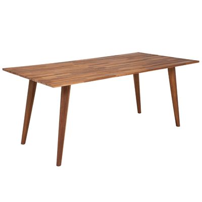 vidaXL spisebord i massivt akacietræ brun