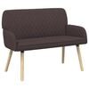 vidaXL 2-personers sofa med ben i massivt tr&aelig; 2-personers M&oslash;rk Brun