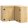 vidaXL Kabinet SKI HonningBrun 80 x 80 x 60 cm Massiv fyrretr&aelig;