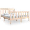 vidaXL Sengestel Naturfarvet 160 x 200 cm Solid Pine Wood