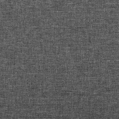 vidaXL kontinentalseng med madras 120x200 cm stof mørkegrå