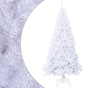 vidaXL kunstigt juletr&aelig; med tykke grene 240 cm PVC hvid
