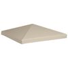 vidaXL pavillontopdække 310 g/m² 3x3 m beige
