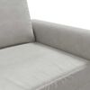 vidaXL 2-personers sofa 120 cm velour lysegr&aring;