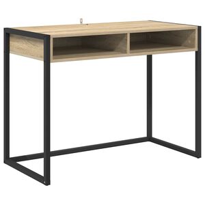 vidaXL Bord Sonoma Konstrueret tr&aelig; 100 x 50 x 75 cm
