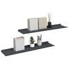 vidaXL Sv&aelig;vende hylde V&aelig;gmonteret 2 pcs Antracit 80 x 18 x 2,5 cm St&aring;l