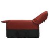 vidaXL Hestet&aelig;ppe Bordeaux og Sort 125 cm Polyester
