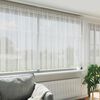 vidaXL Lace Gardin med gardiner Blomstret Hvid 160 x 600 cm Polyester