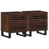 vidaXL sengeborde 2 stk. 40x34x46 cm massivt mangotr&aelig;