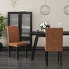 vidaXL spisebordsstole 2 stk. stof brun