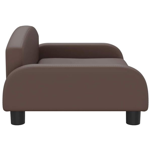 vidaXL sofa til b&oslash;rn 70x45x30 cm kunstl&aelig;der brun