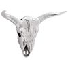 vidaXL Bull kranium S&oslash;lv 49 x 10 x 36 cm Aluminium