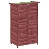 vidaXL redskabsskur til haven 83x57x140 cm massivt fyrretr&aelig; mokkafarve