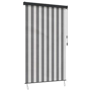 vidaXL Rullegardin Anthracit og hvid 80 x 250 cm Stof og Aluminium